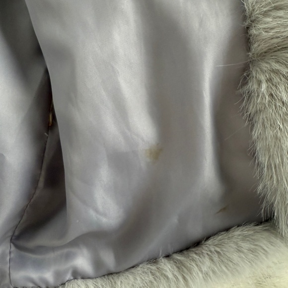 Grey fur oversized jacket - Picture 5 of 5